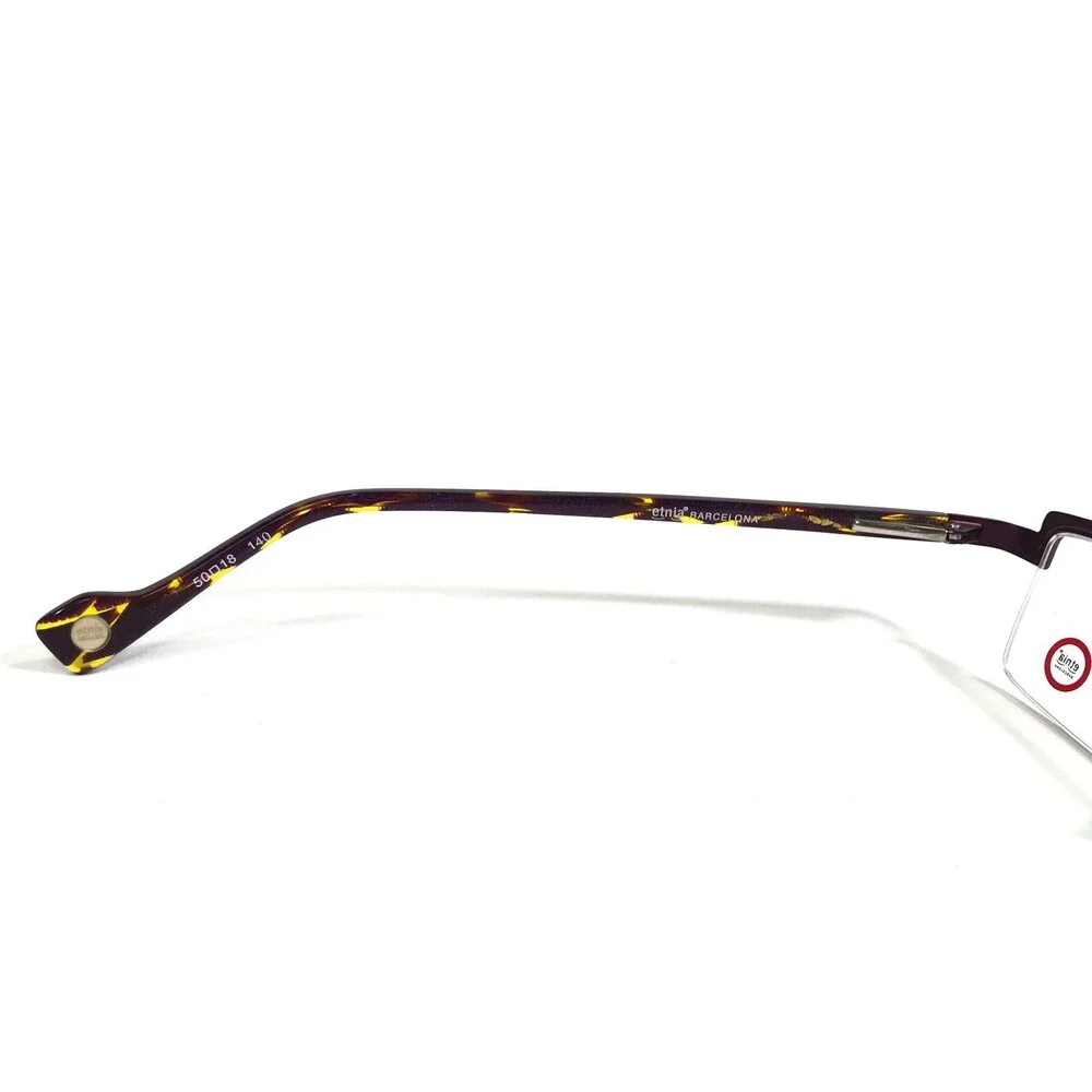 Etnia Eyeglasses Frames STUTTGART col.PU Purple Tortoise Rectangular 50-18-140